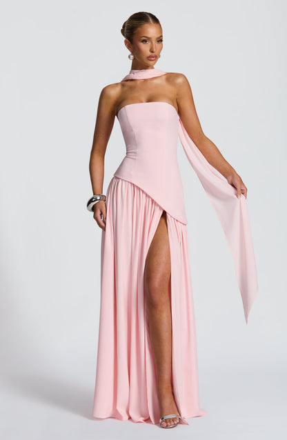 Maliyah Maxi Elbise – Pudra Pembe