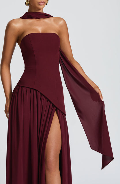 Maliyah Maxi Elbise – Vişne Çürüğü