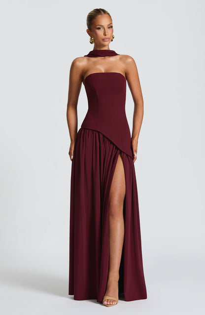 Maliyah Maxi Elbise – Vişne Çürüğü