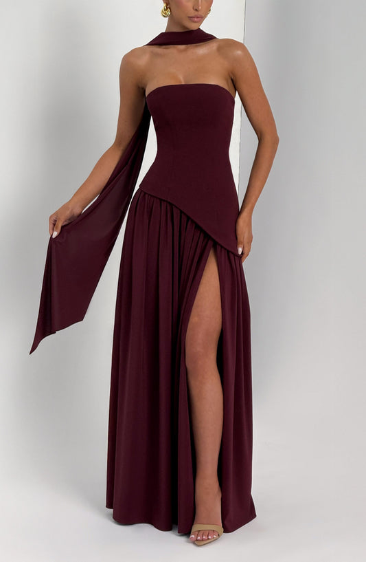 Maliyah Maxi Elbise – Vişne Çürüğü