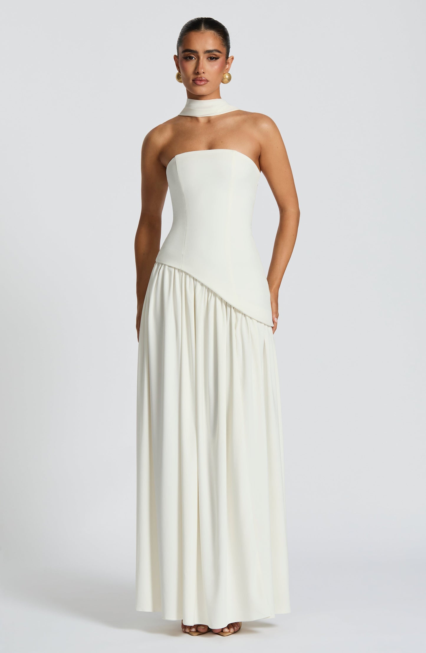 Maliyah Maxi Elbise – Fildişi