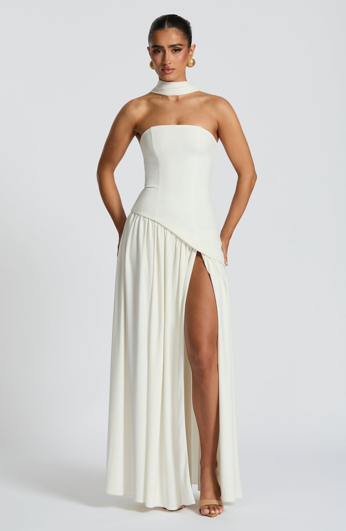 Maliyah Maxi Elbise – Fildişi