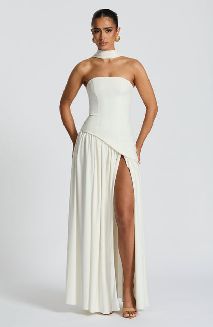 Maliyah Maxi Elbise – Fildişi