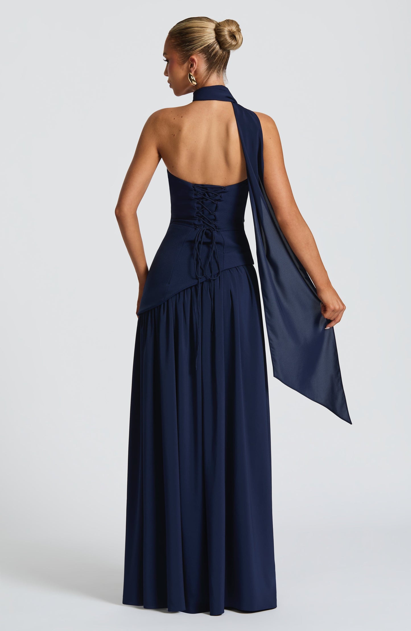 Maliyah Maxi Elbise – Lacivert