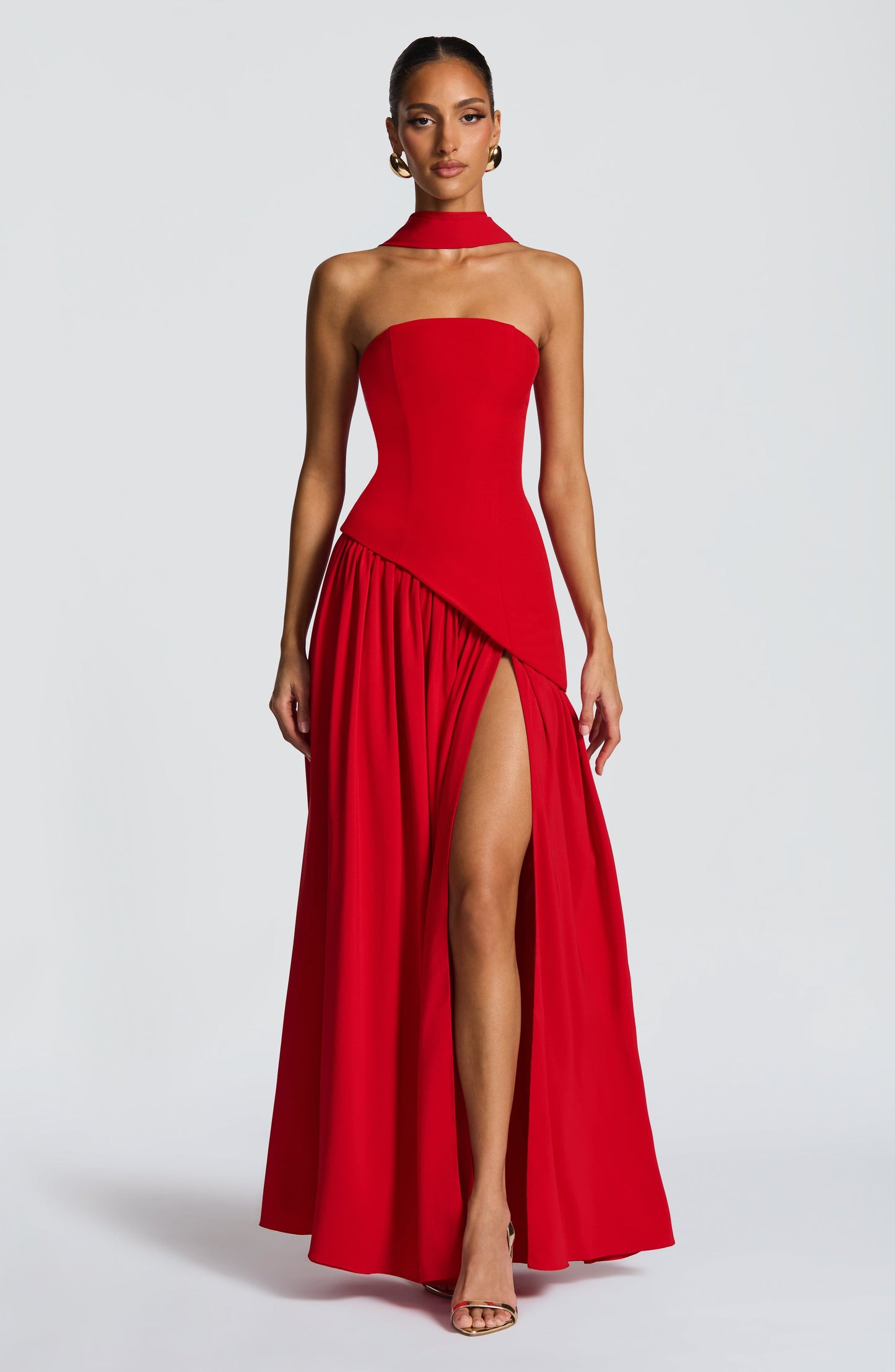 Maliyah Maxi Elbise – Kırmızı