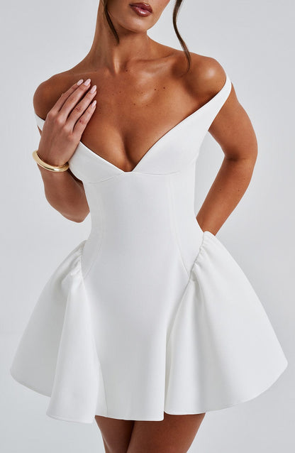Marla Mini Elbise - Beyaz