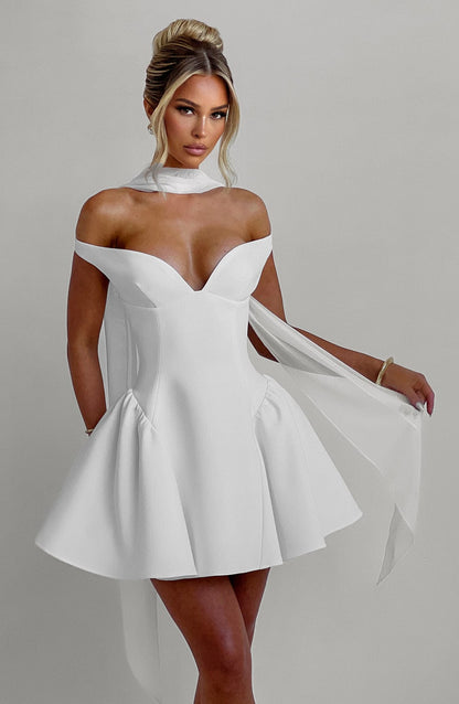 Marla Mini Elbise - Beyaz