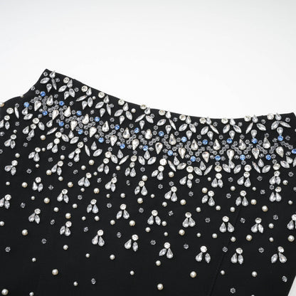 Bella Kristal Taşlı Mini Elbise