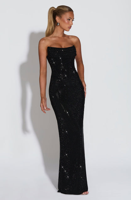 Mirabella Maxi Elbise – Siyah