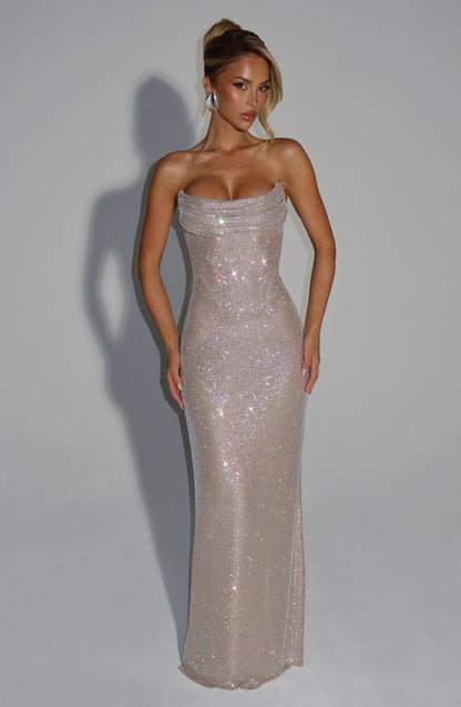 Mirabella Maxi Elbise – Nude