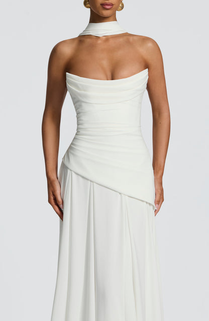 Patricia Maxi Elbise – Fildişi