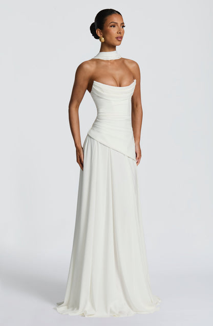 Patricia Maxi Elbise – Fildişi