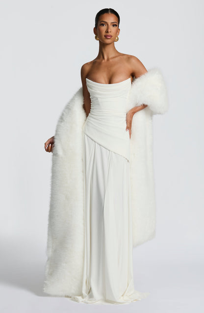 Patricia Maxi Elbise – Fildişi