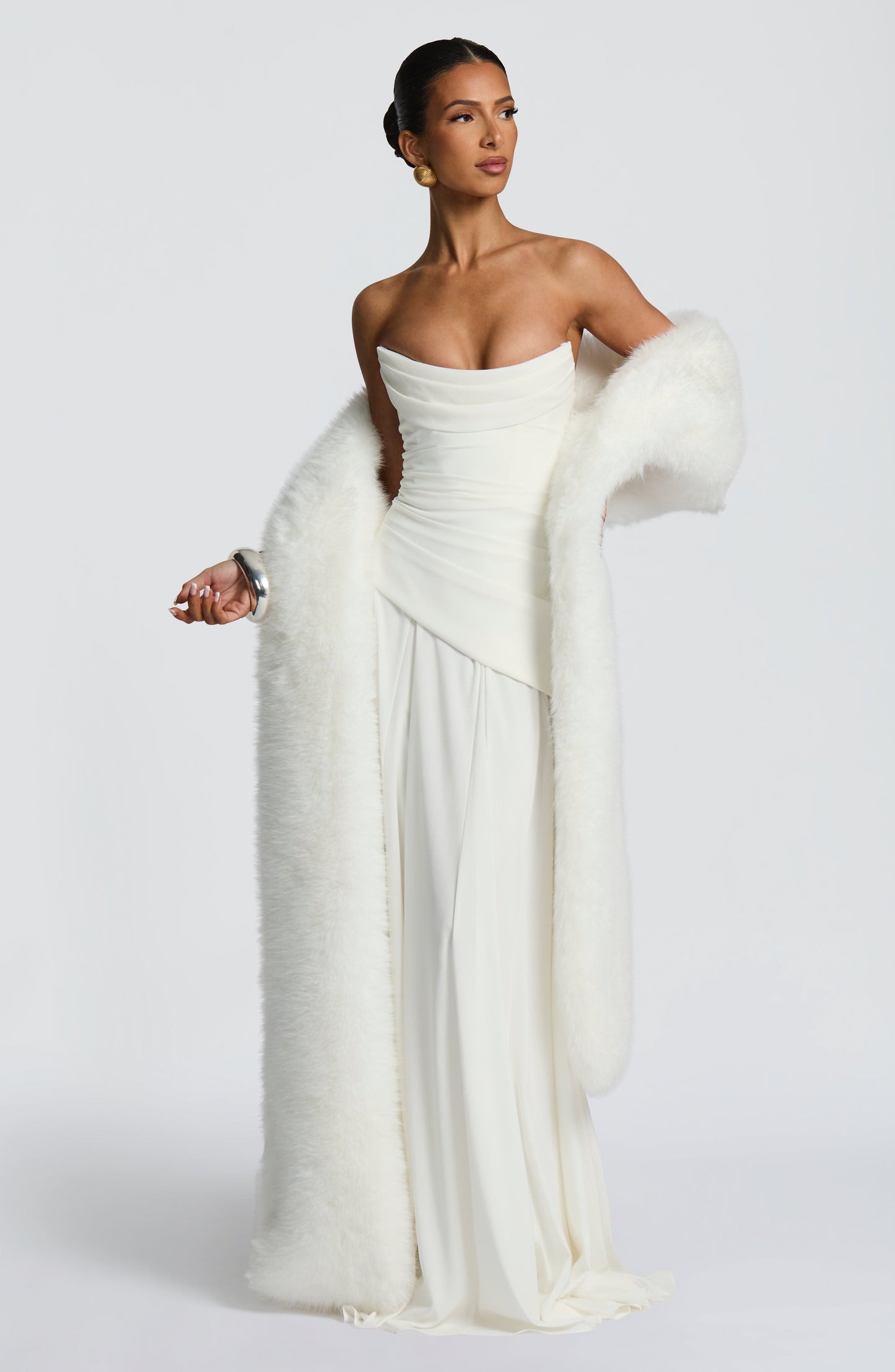 Patricia Maxi Elbise – Fildişi