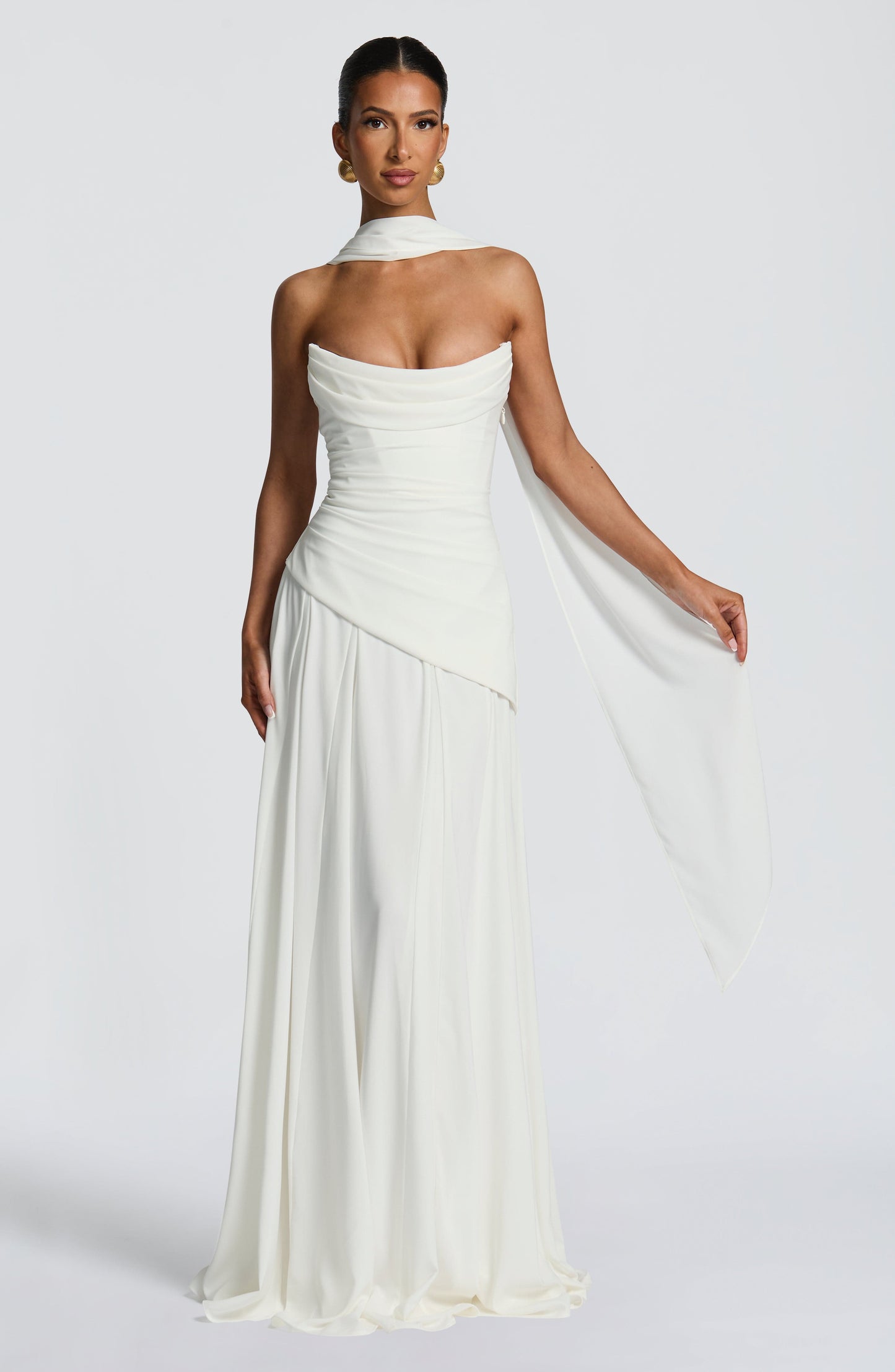 Patricia Maxi Elbise – Fildişi