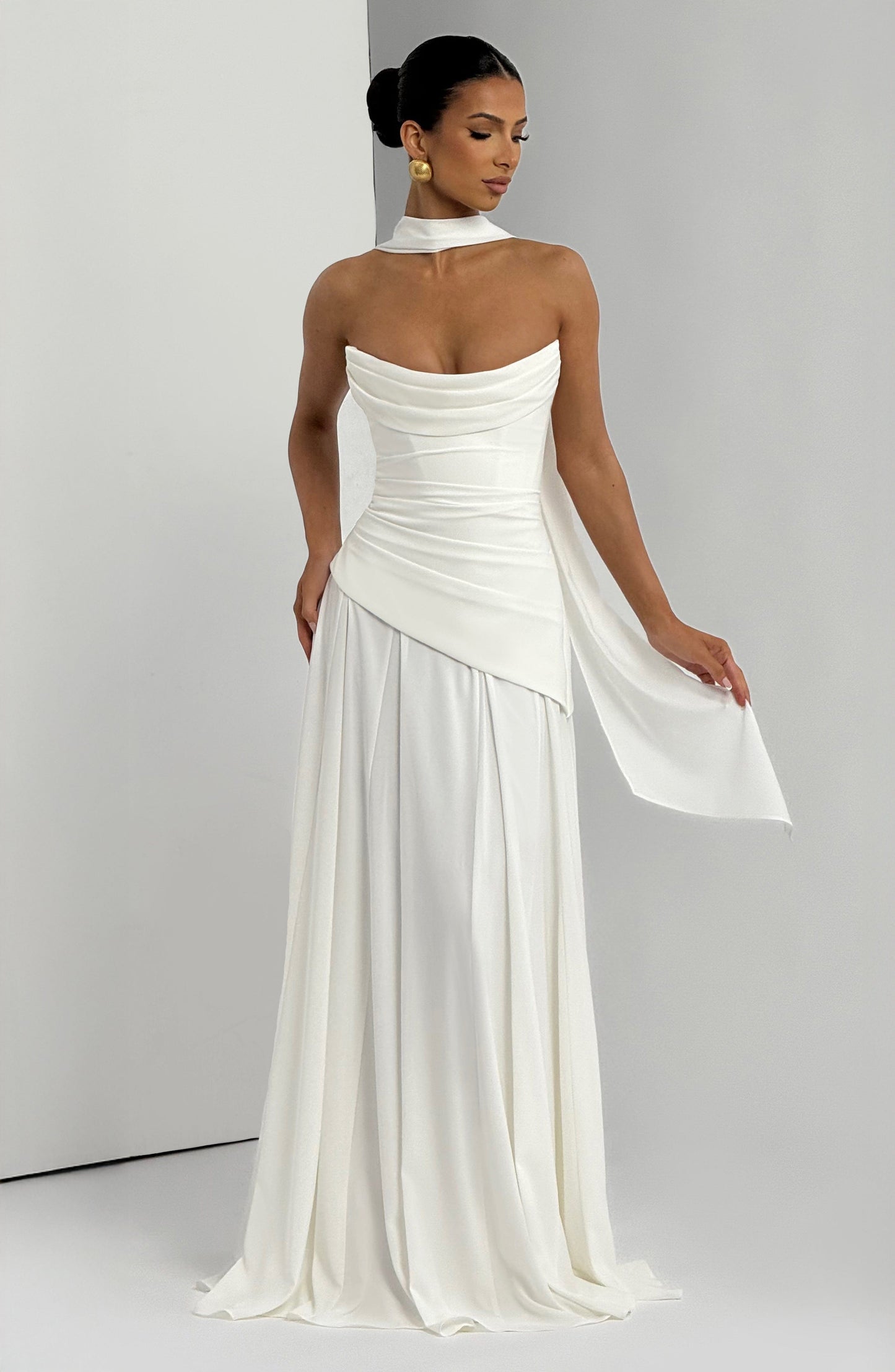Patricia Maxi Elbise – Fildişi
