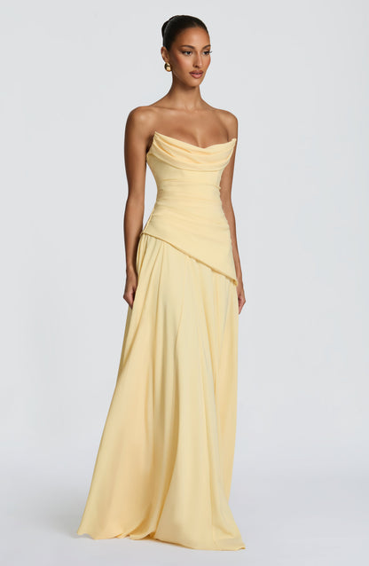 Patricia Maxi Elbise – Limon Sarısı