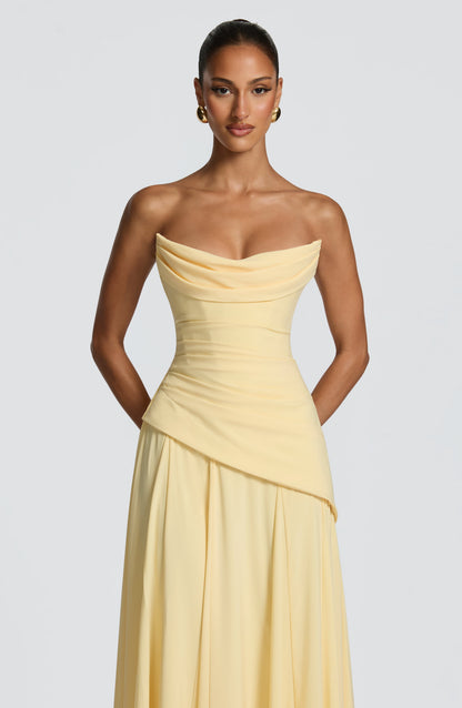 Patricia Maxi Elbise – Limon Sarısı