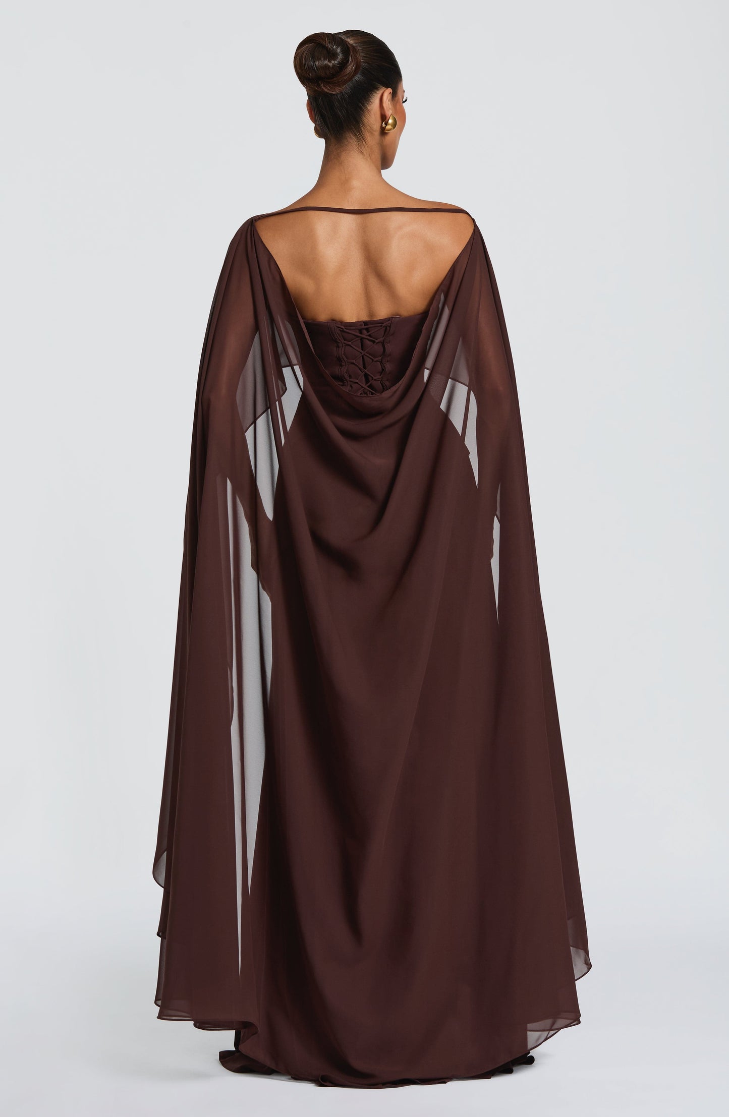 Patricia Maxi Elbise – Mürdüm Kahve