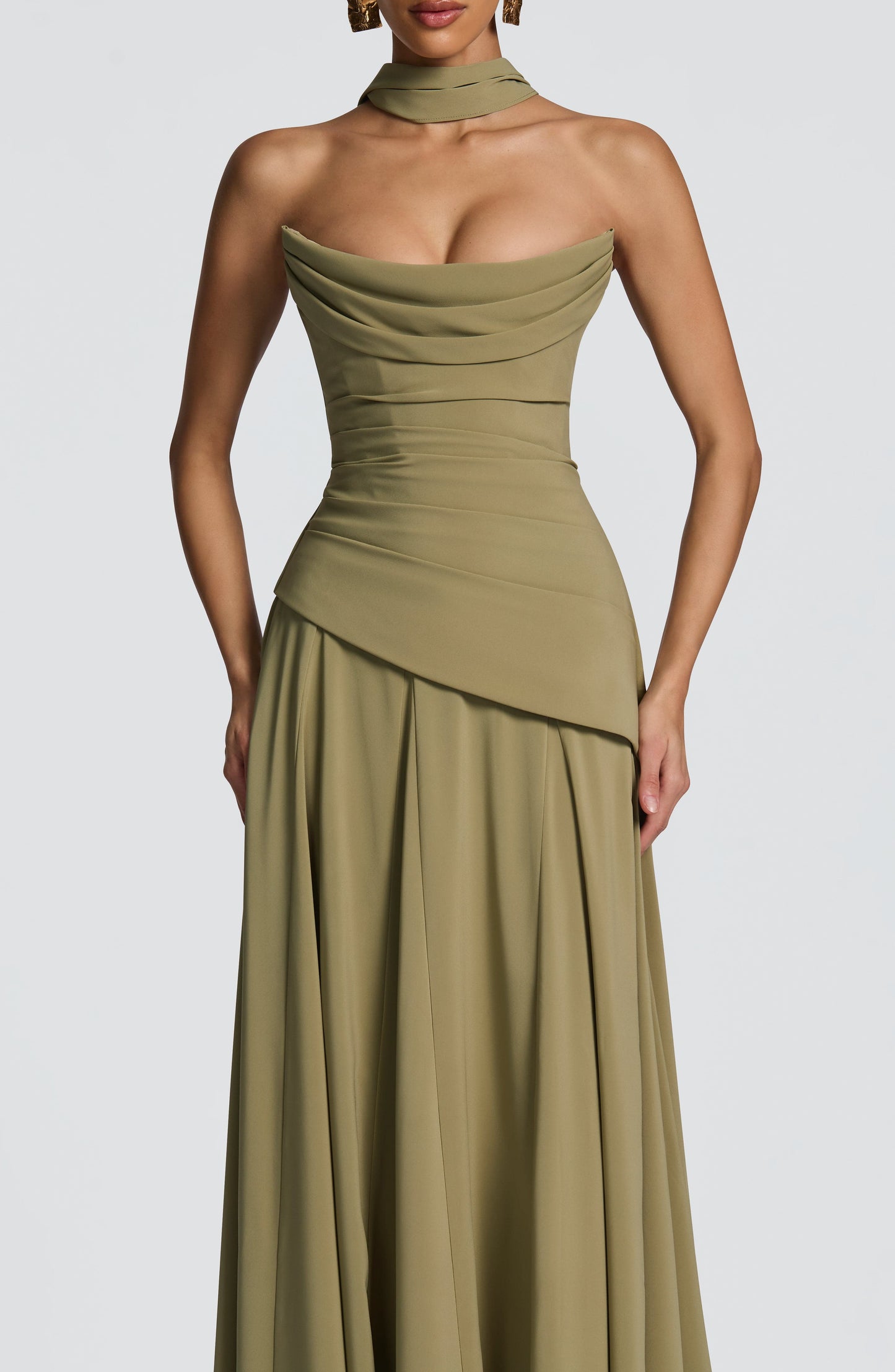 Patricia Maxi Elbise – Adaçayı Yeşili