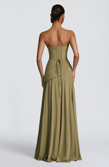 Patricia Maxi Elbise – Adaçayı Yeşili