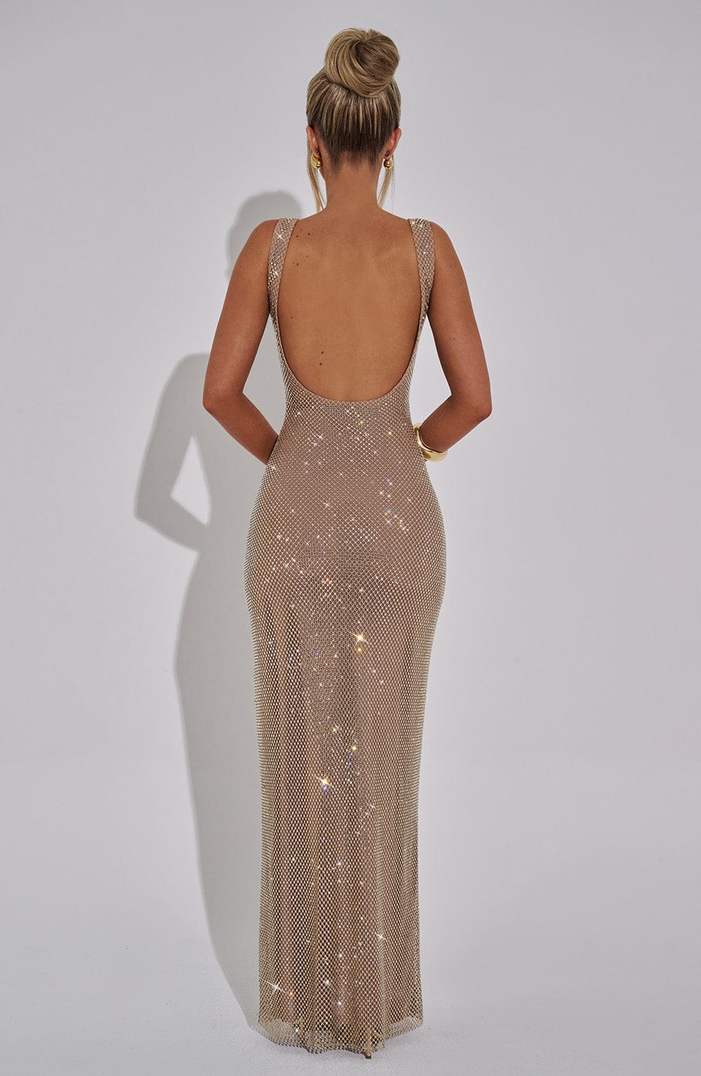 Petra Maxi Elbise – Altın