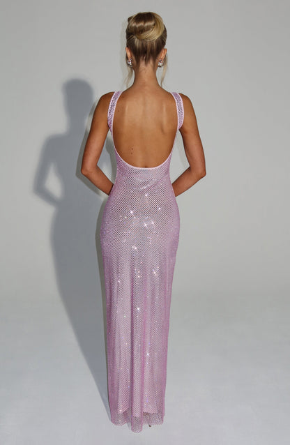 Petra Maxi Elbise – Pembe
