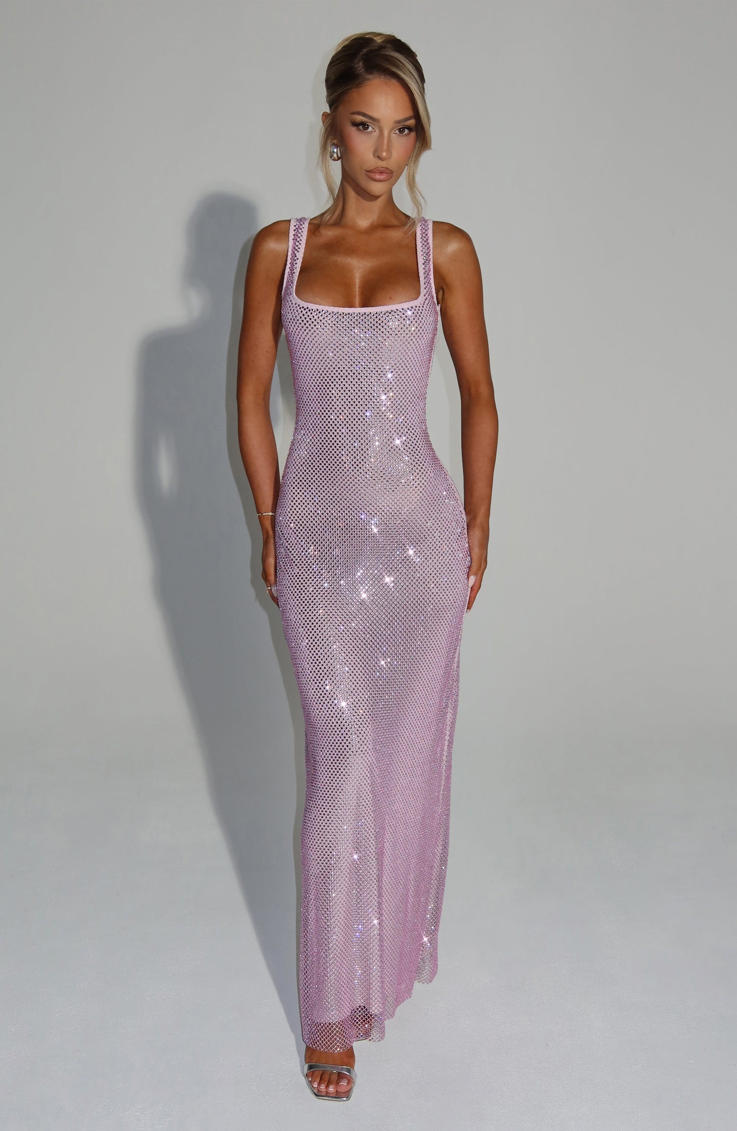 Petra Maxi Elbise – Pembe