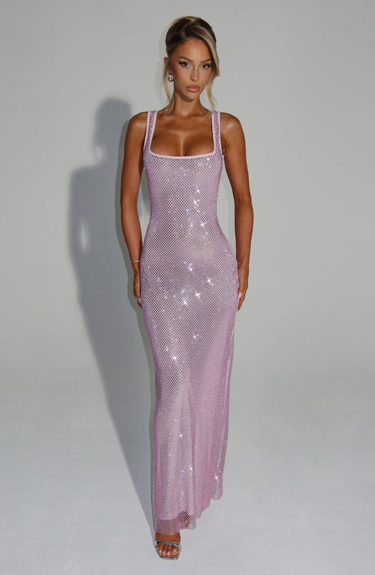 Petra Maxi Elbise – Pembe