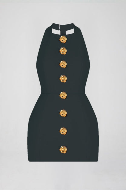 Rebecca Açık Sırt Mini Elbise