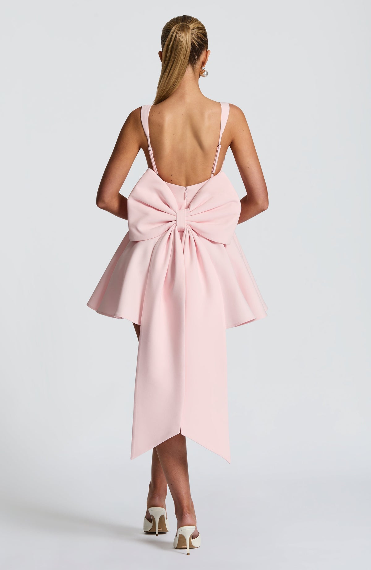 Rue Mini Elbise – Pudra Pembe