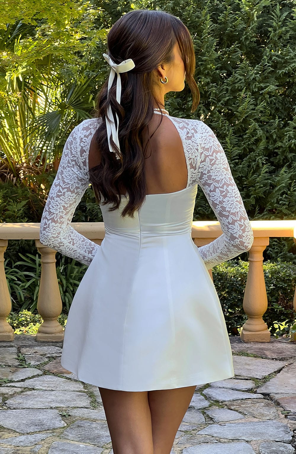 Sadie Mini Elbise – Fildişi