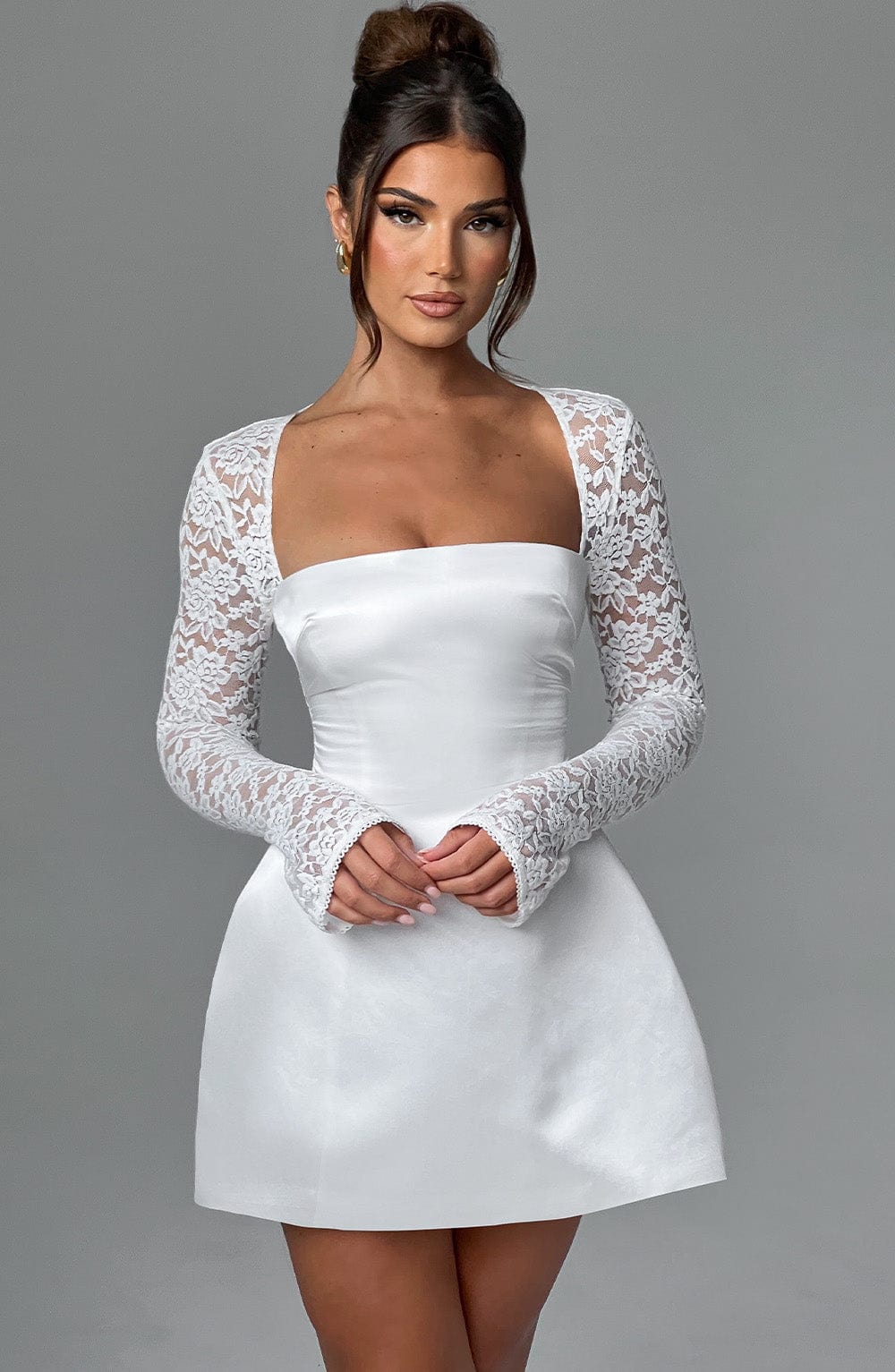 Sadie Mini Elbise – Fildişi