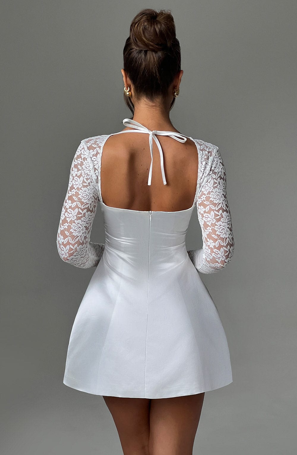 Sadie Mini Elbise – Fildişi