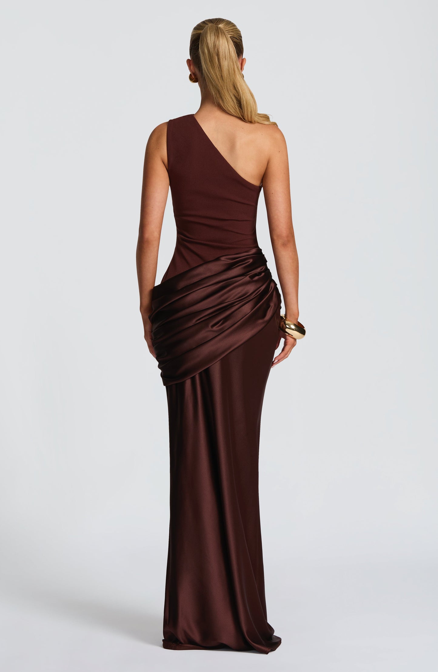 Luella Maxi Elbise - Mürdüm Kahve