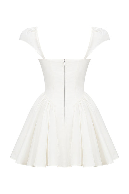 Florence Kuplu Poplin Mini Elbise