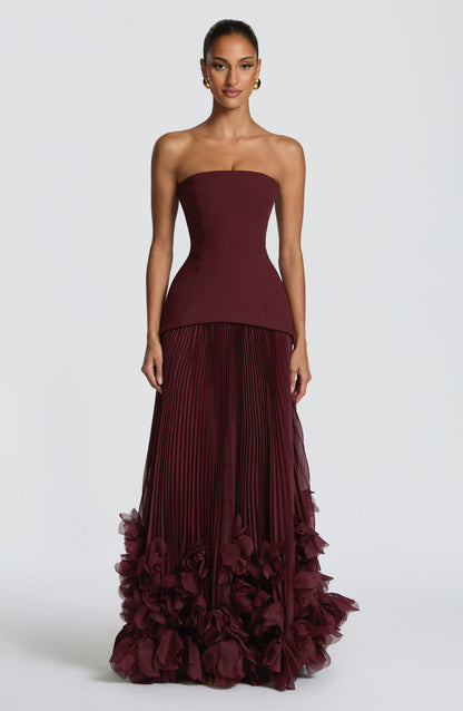 Seraphina Abiye Maxi Elbise – Vişne Çürüğü