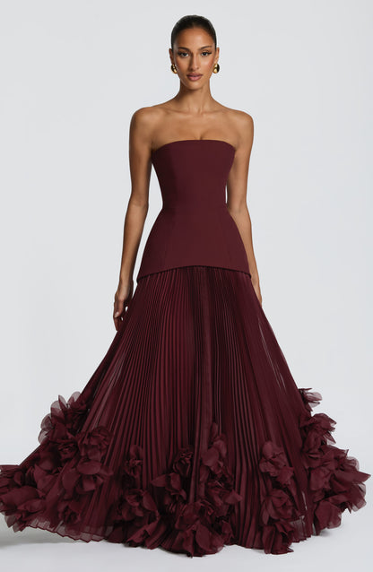 Seraphina Abiye Maxi Elbise – Vişne Çürüğü
