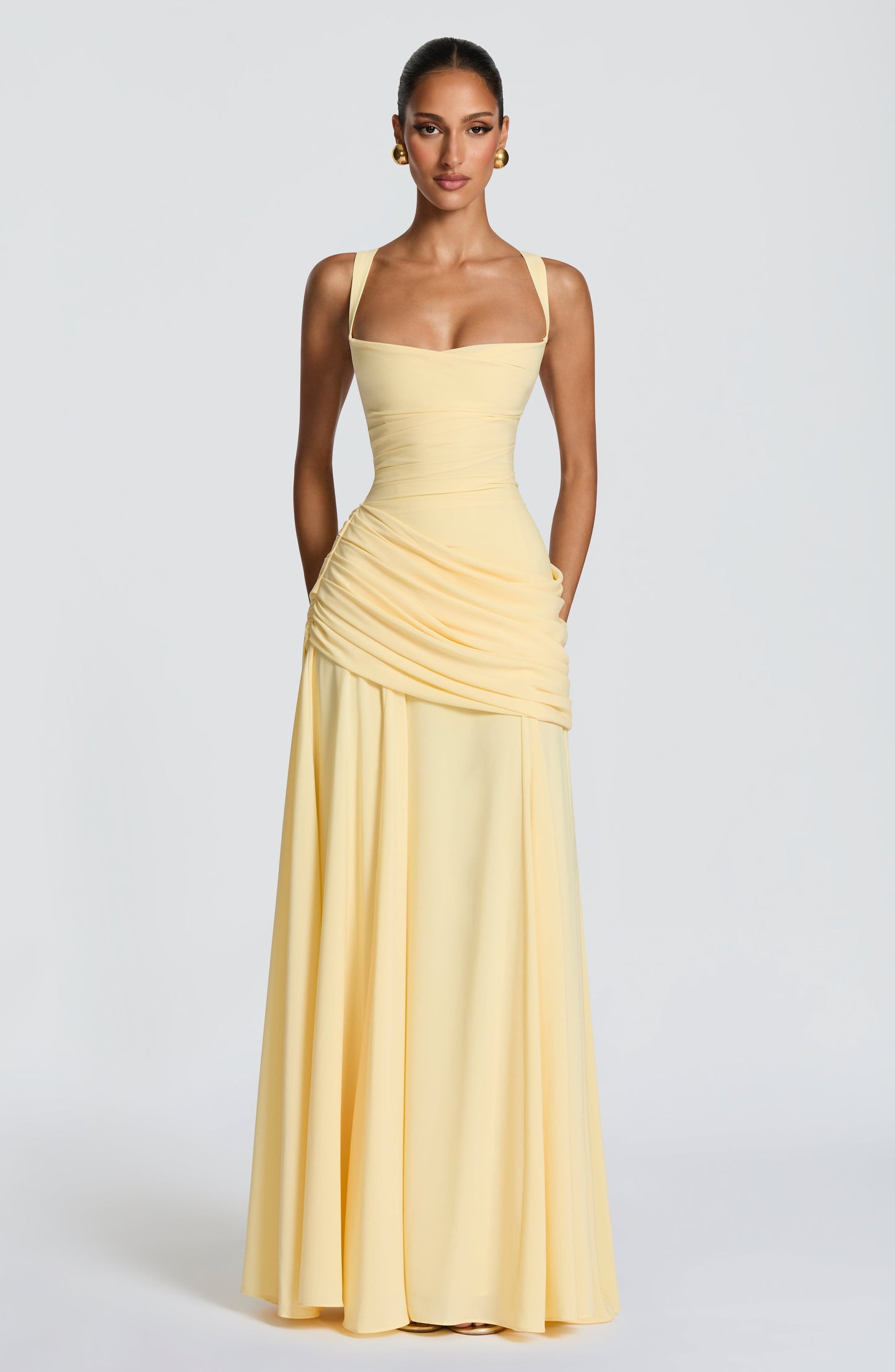 Sura Maxi Elbise – Limon Sarısı