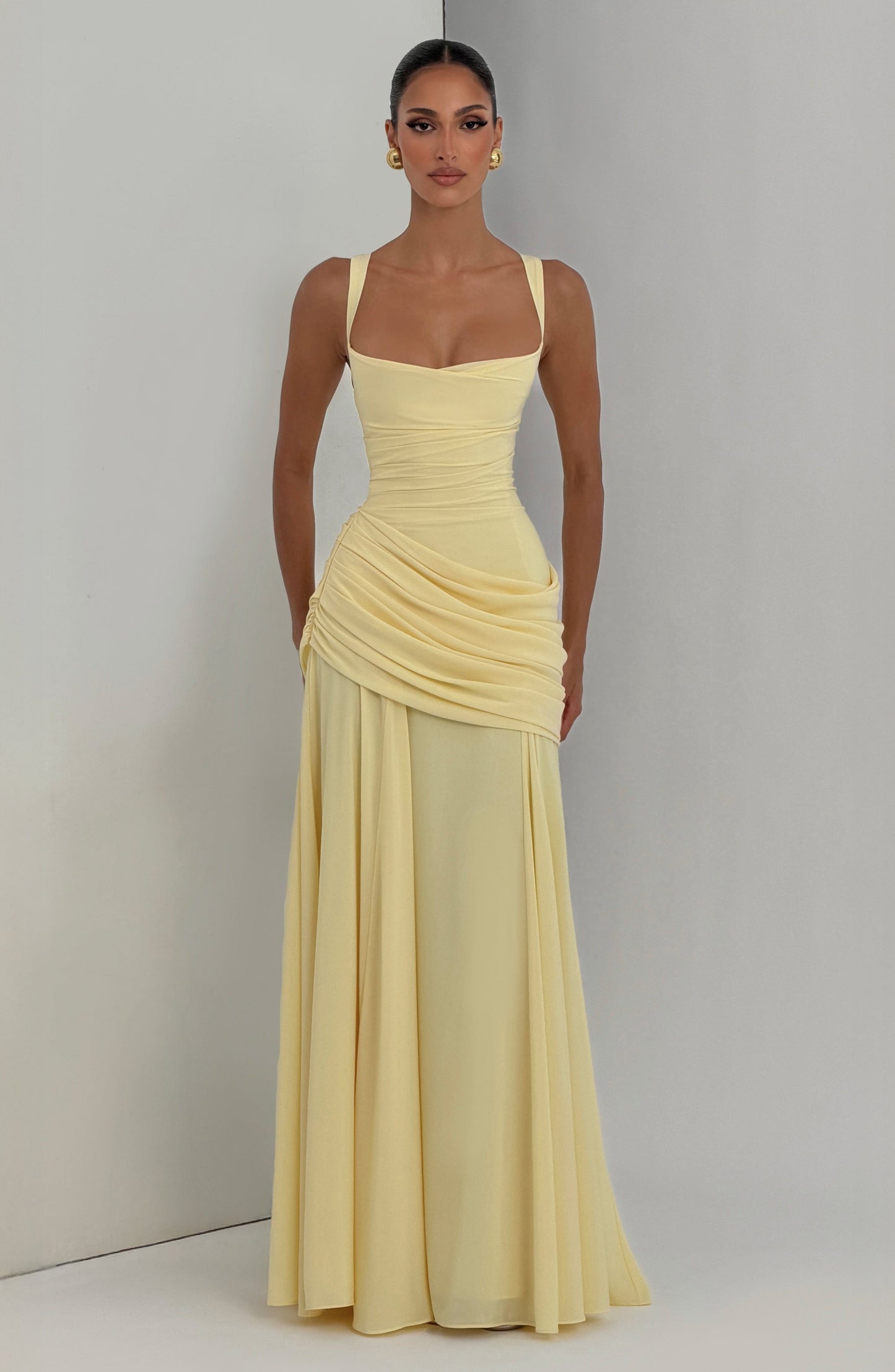 Sura Maxi Elbise – Limon Sarısı