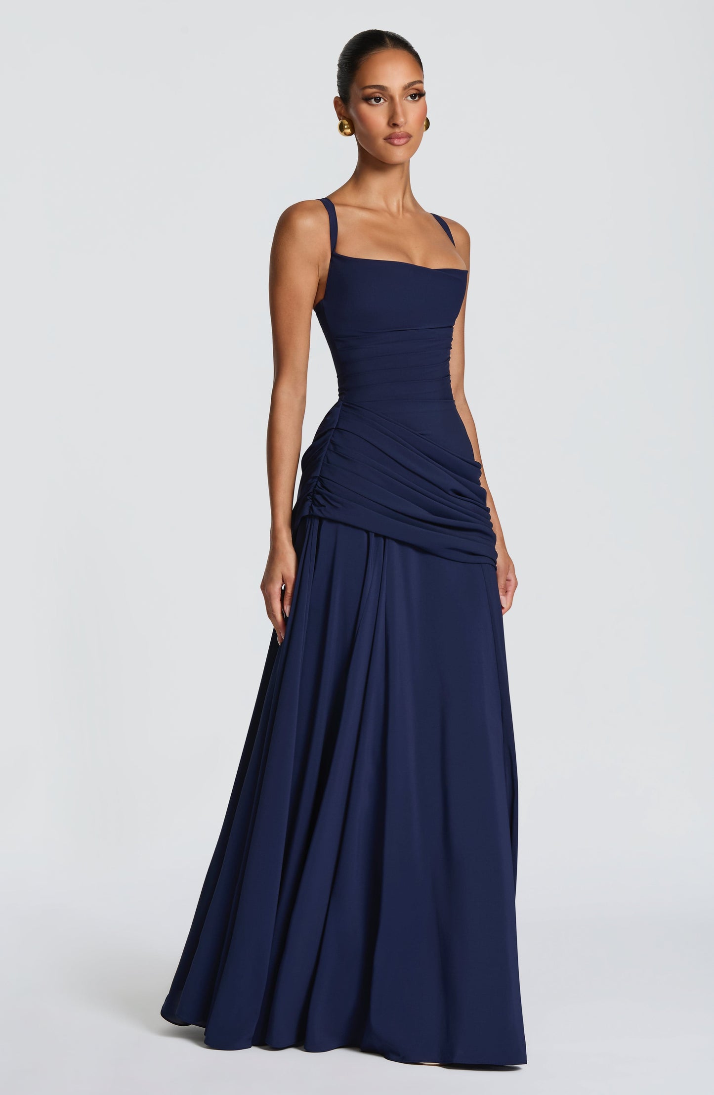 Sura Maxi Elbise – Lacivert