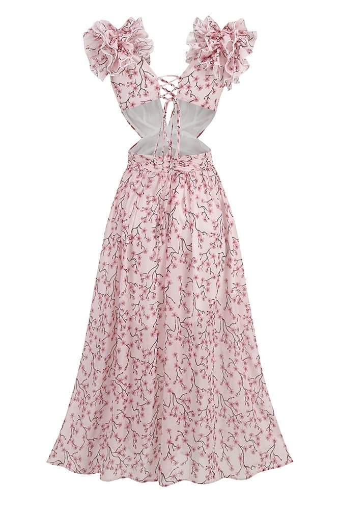 Suzanne Çiçekli Maxi Elbise