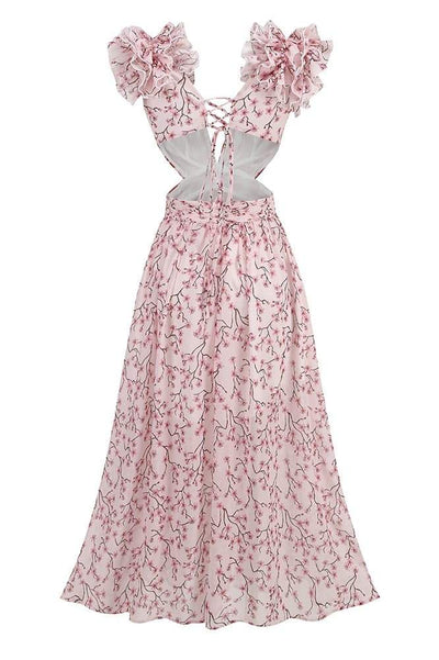 Suzanne Çiçekli Maxi Elbise
