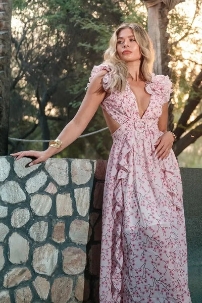 Suzanne Çiçekli Maxi Elbise