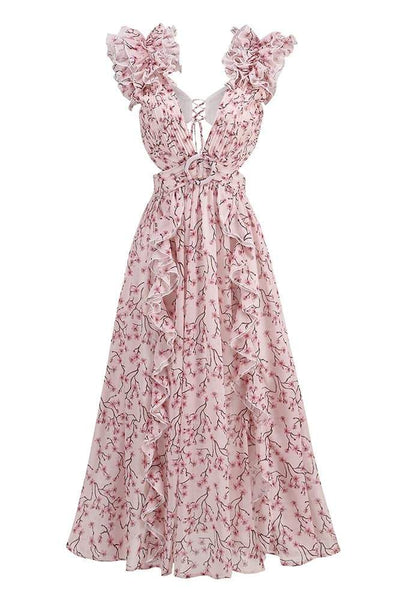 Suzanne Çiçekli Maxi Elbise