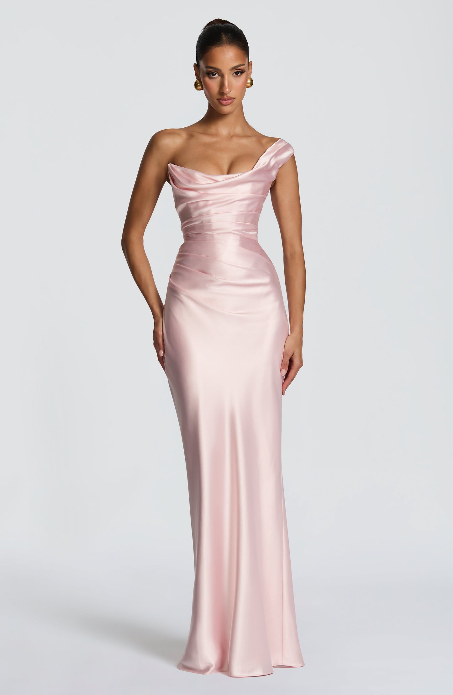 Thalassa Maxi Elbise – Pudra Pembe
