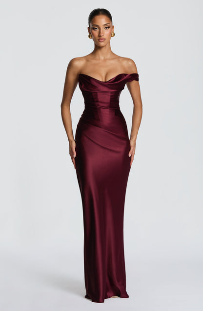 Thalassa Maxi Elbise – Vişne Çürüğü
