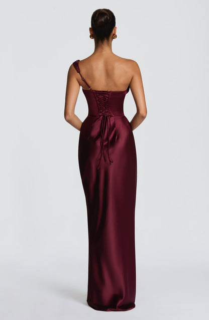 Thalassa Maxi Elbise – Vişne Çürüğü