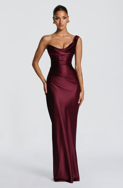 Thalassa Maxi Elbise – Vişne Çürüğü