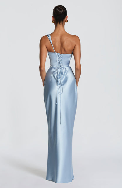 Thalassa Maxi Elbise – Buz Mavisi